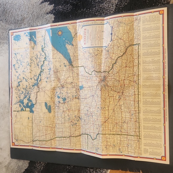 VINTAGE SHELL ROAD MAP - Picture 4 of 4